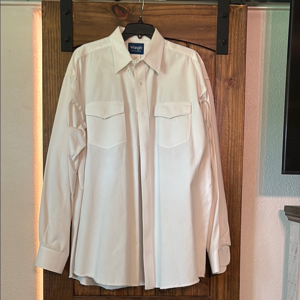 Wrangler Cream Long Sleeve Shirt